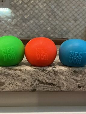 NeeDoh Stress Balls - Green, Orange, Blue